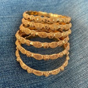 Pakistani Indian gold plated bangles